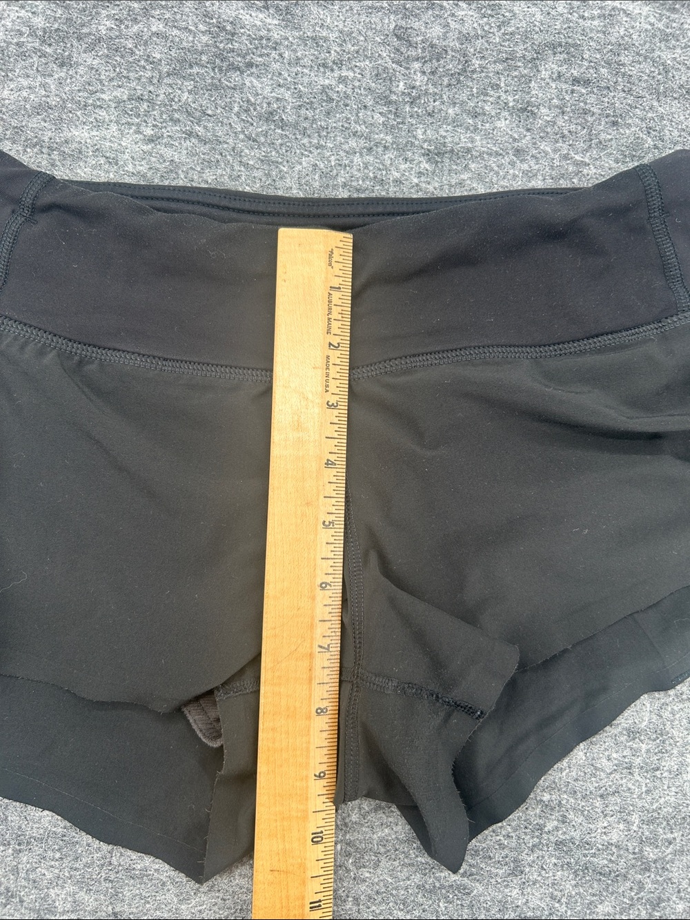 Lululemon Black Run Speed Up Layered Athletic Shorts Size 4 - Picture 7 of 10
